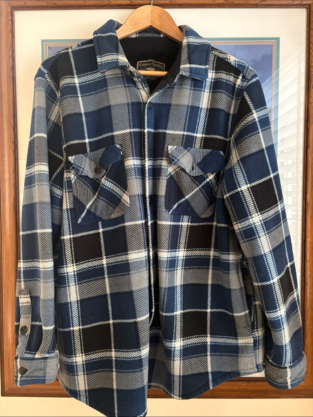 Freedom Foundry Blue Plaid Wool-Blend Jacket!